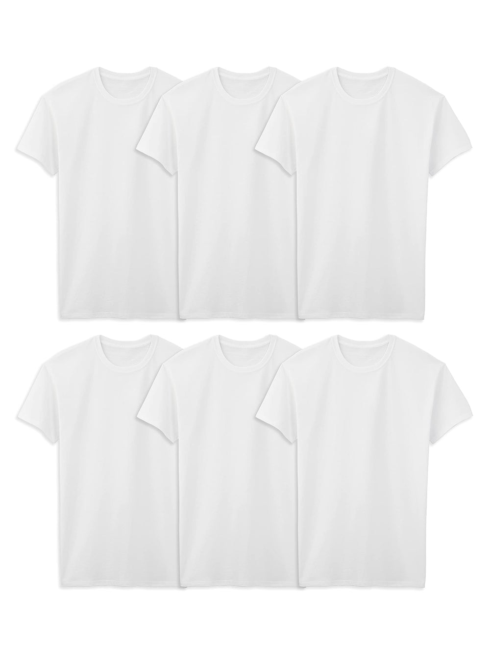 Fruit of The Loom Men's Crew Tee Undershirts, Moisture Wicking & Tag Free, Also Available in Big & Tall