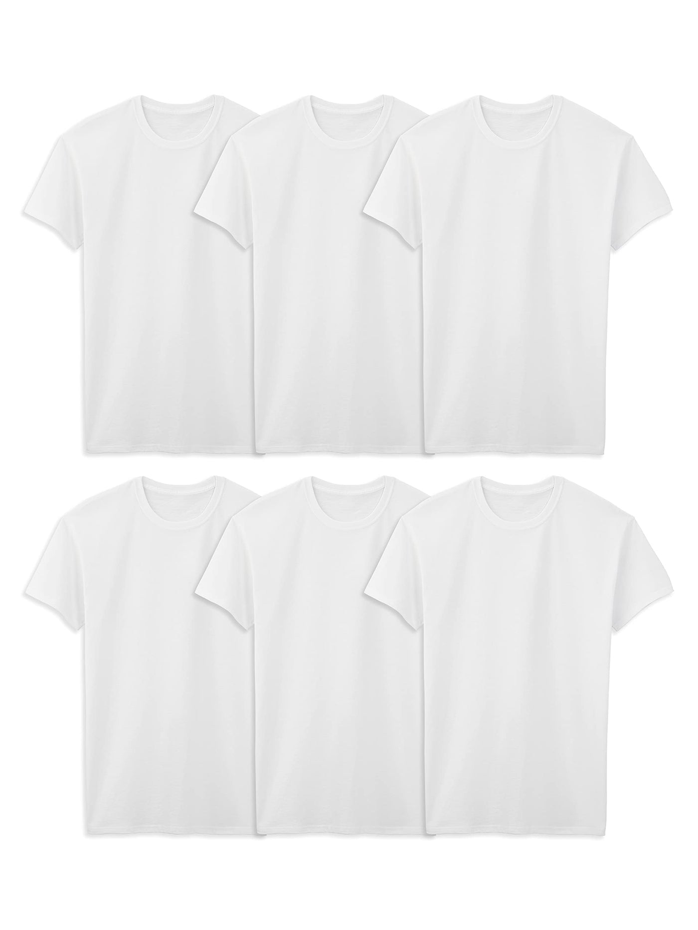 Fruit of The Loom Men's Crew Tee Undershirts, Moisture Wicking & Tag Free, Also Available in Big & Tall