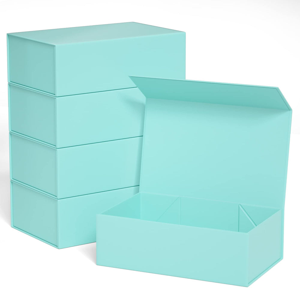 White Gift Box 10" x 6" x 3" with Magnetic Closure Lid Gift Boxe for Presents,Bridesmaid Gifts Boxes,Cute Box,Birthday Box,Luxury for Gift Packaging, Magnetic Gift Boxe for Wrapping Gifts (White)