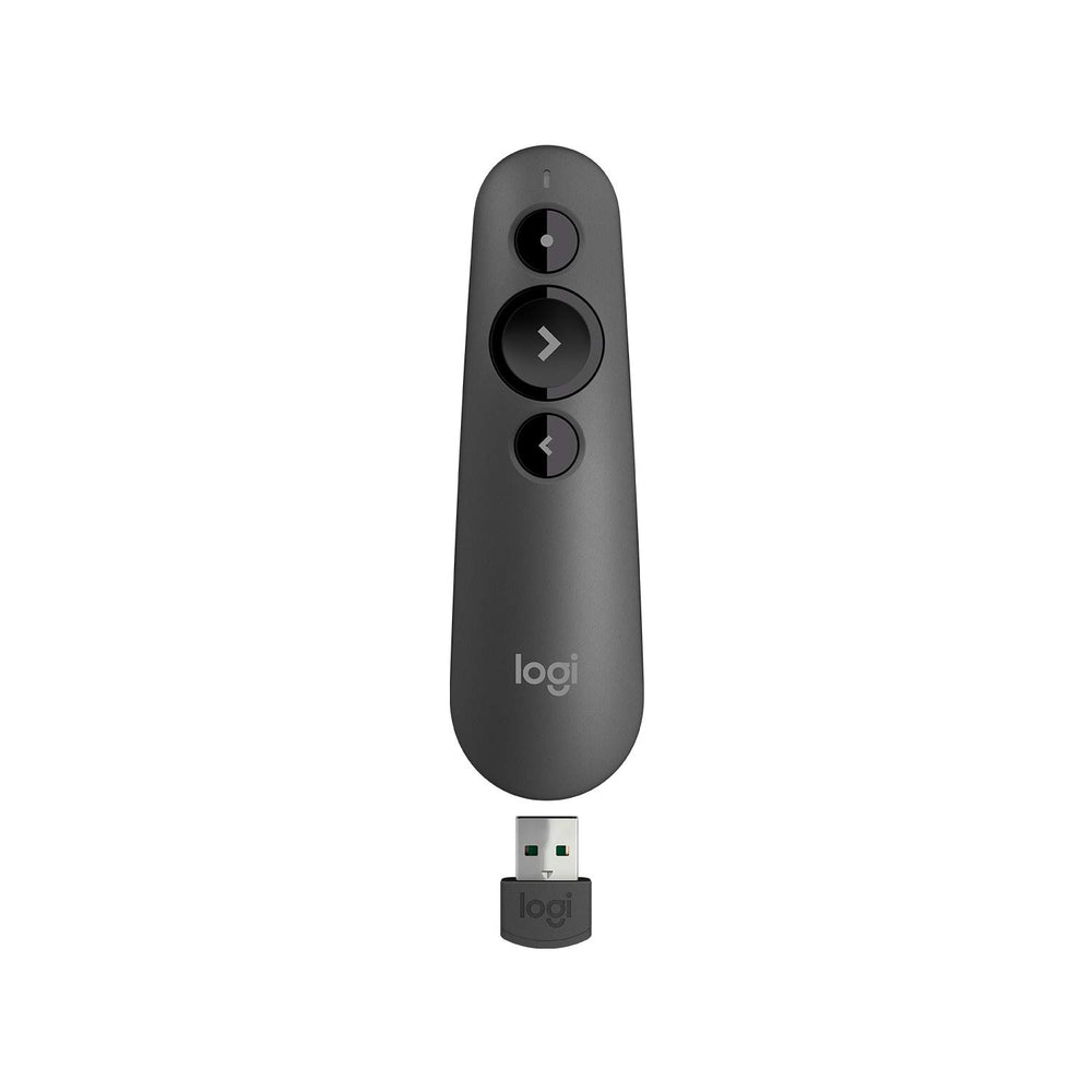 Logitech Wireless Presenter R400, USB-A PowerPoint Clicker with Laser Pointer, Wireless Presentation Clicker Remote