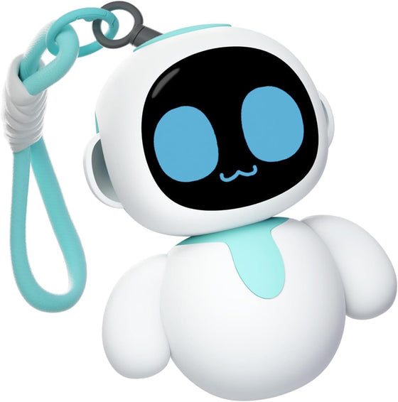 ENERGIZE LAB Eiliko Aquamarine - Your Tiny AI Charm Robot that Matches Every Daily Outfit, Fun Electronic Pendant Toys, for Couples and Best Friends.