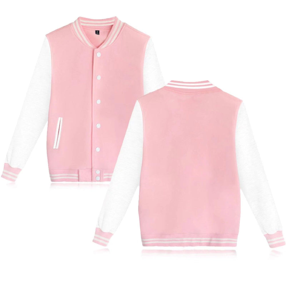 babyhealthy Women's Men's Varsity Baseball Jacket Casual Letterman Bomber Jacket Windbreaker Lightweight Jacket Coat