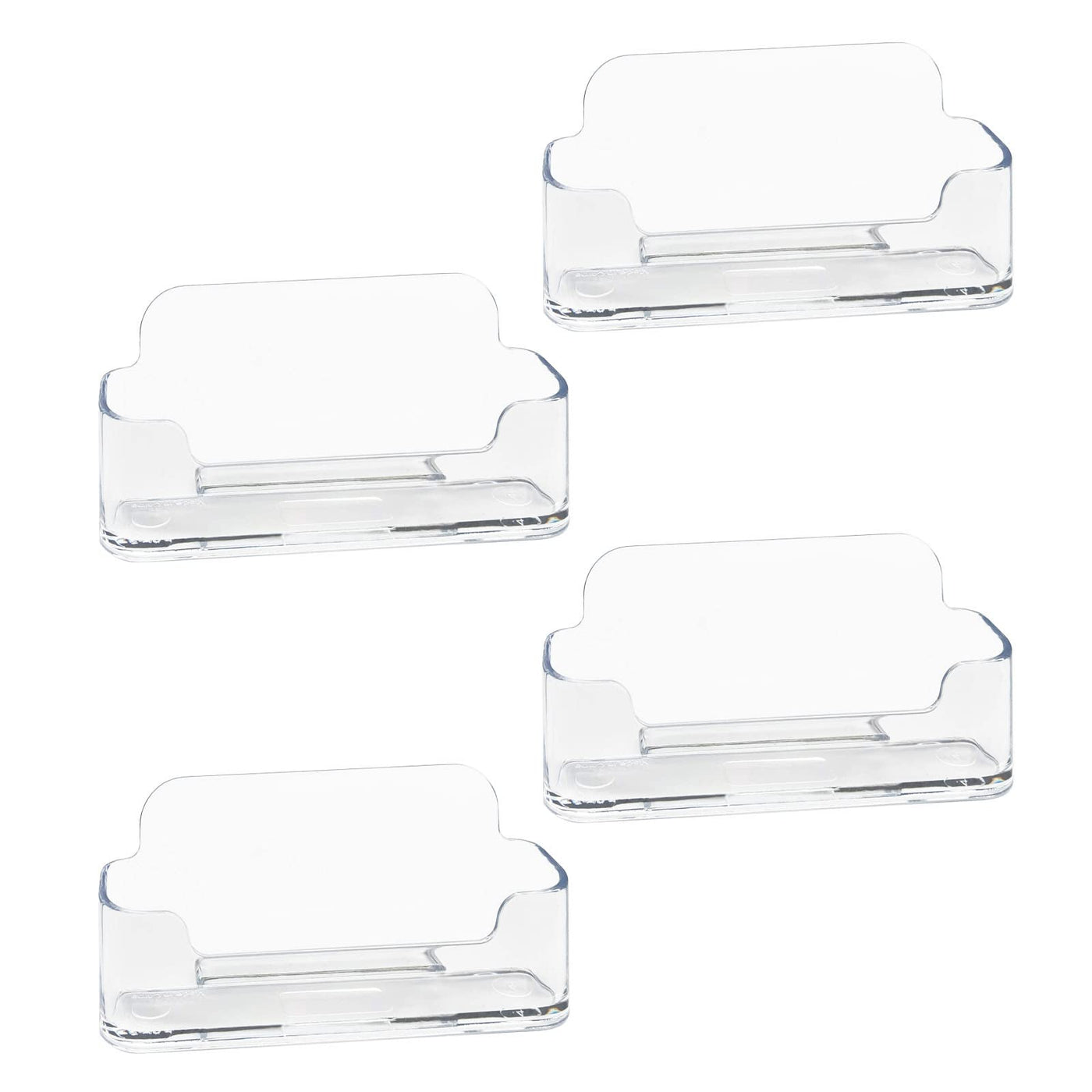 HSYMQ Acrylic Business Card Holder for Desk, Clear Plastic Business Cards Display Holders Stand, Fits 30-50 Business Cards