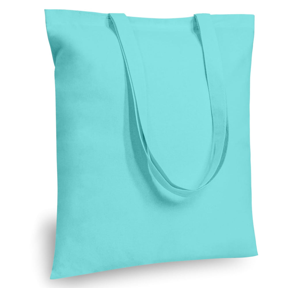 TOPDesign 5 | 12 | 24 | 48 | 192 Pack Economical Cotton Tote Bags, Lightweight Medium Reusable Grocery Shopping Cloth Bags, Suitable for DIY, Advertising, Promotion, Gift, Activity (5-Pack)