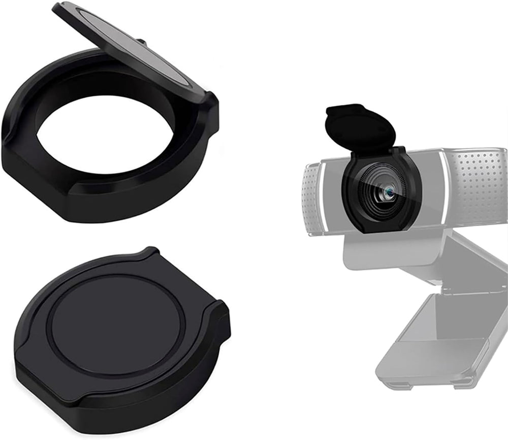 2 Pack Universal Webcam Cover, Desktop Computer External Webcam Lens Covers Shutter Cap Hood, Streaming Web Camera Privacy Cover Clip Compatible with Logitech HD Pro Webcams C270/C615/C920/C930e/C922X