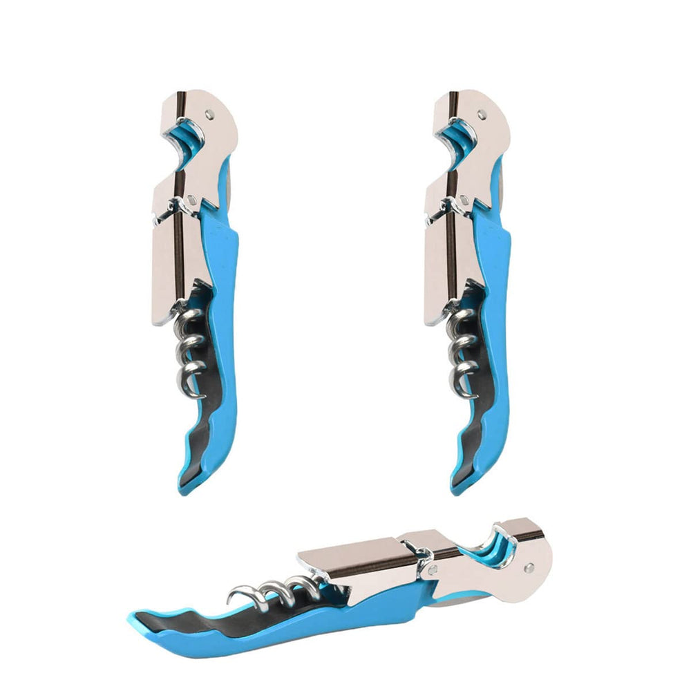 Kit-Home Professional Waiter Corkscrew Wine Openers Set (4 PCS),Upgraded with Heavy Duty Stainless Steel Hinges Wine Key for Restaurant Waiters, Sommelier, Bartenders