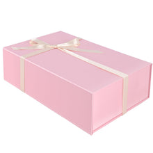 Brothersbox Black Gift Box 13.8"x9.1"x4.3" Large Gift Boxes for Presents with Magnetic Lid, Ribbon, Collapsible Boxes for Valentine's Day Mother's Day Christmas Birthday Wedding