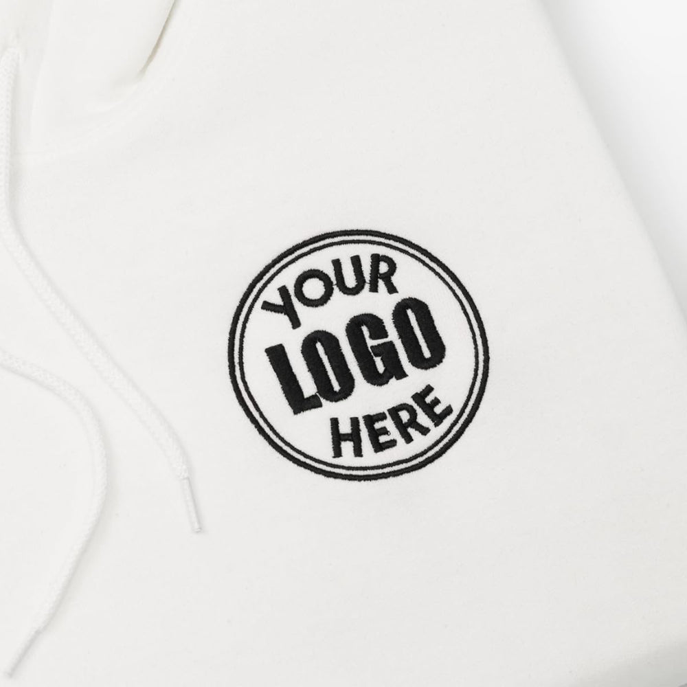 COUPLEHOODIES Custom Embroidered Logo Sweatshirt – Personalized Company Name or Branding, Teams, or Staff Uniforms