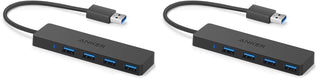 Anker USB Hub 4 Ports, Multiple USB 3.0 Hub, USB Splitter for Laptop, Extender for A Port Laptop, PC, Desktop and More [Charging Not Supported](2ft USB-A)