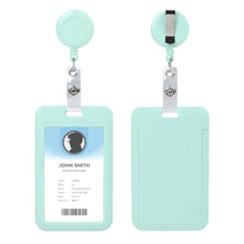 Retractable ID Badge Holder with Breakaway Lanyard,Heavy Duty Badge Reel,Detachable Keychain, Cruise Ship Cards Holder,for Nurse Officer Teacher Security Staff Women Men