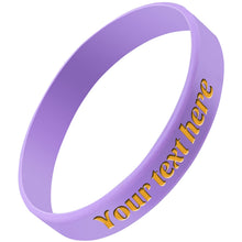 Custom Rubber Bracelet 1/10/30/50/100 ct Personalized Silicone Wristbands Customizable Debossed for Motivation, Events, Gifts, Promotions, Party, Awareness
