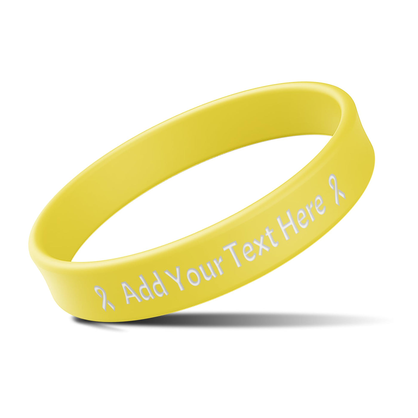 Custom Rubber Bracelets with Text Logo Clipart Customizable Bracelet Personalized 1/2 Inch Silicone Wristbands for Awareness, Events, Support, Promotions