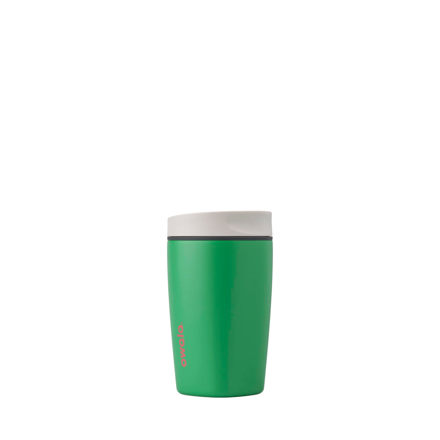 Owala SmoothSip Slider Insulated Stainless Steel Coffee Tumbler, Reusable Iced Coffee Cup, Hot Coffee Travel Mug, BPA Free 12 oz, Vanilla Bean