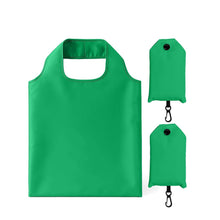 2 Pack Foldable Shopping Bag, Waterproof Reusable Grocery Tote Bag Holder,Nylon(Green A)