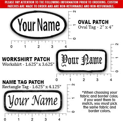 Name Patches Uniform or Work Shirt, Personalized, Embroidered New Styles New Fonts. Multiple Sizes to Choose from. - hover image