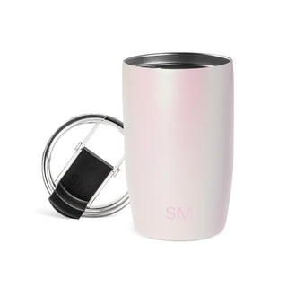 Simple Modern Voyager Tumbler with Flip Lid | Travel Coffee Mug | Insulated Stainless Steel Cold Brew Iced or Hot Coffee Cup | Gifts for Women Men Her Him | 16oz, Almond Birch
