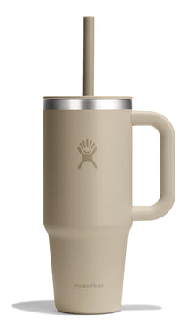 Hydro Flask Travel Tumbler with Handle, Lid and Straw - Insulated Stainless Steel in 32 Oz Trillium