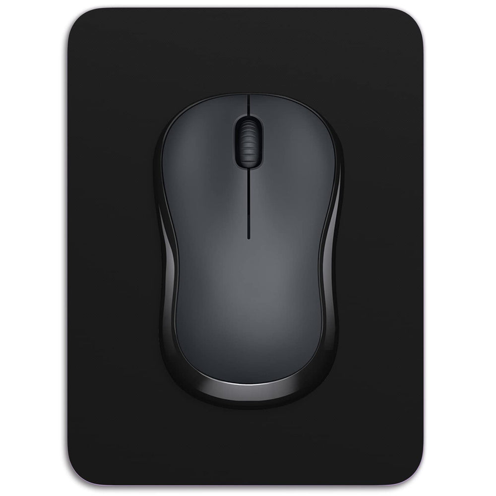 Dapesuom Small Mouse Pad, 5 x 6 Inch Thick Rubber Premium-Textured Non-Slip Portable & Washable Mini Mouse Mat for Women Men Wireless Laptops Keyboard Tray Gaming Work Computer Travel, Jet Black