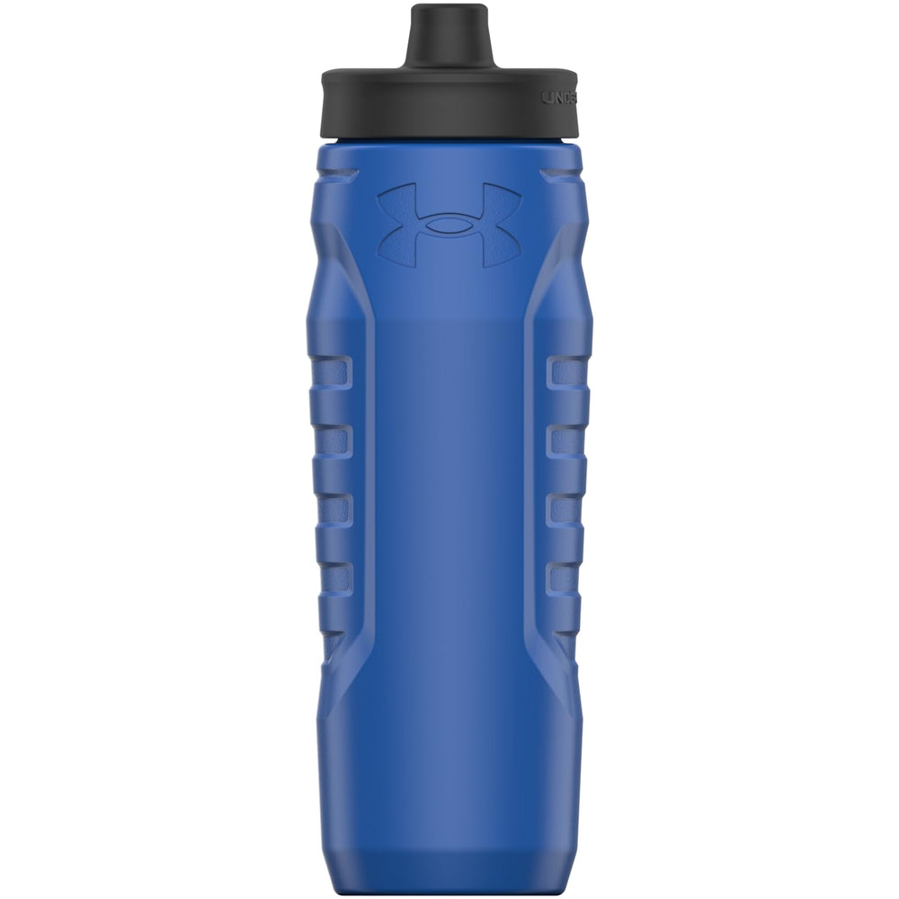 Under Armour Squeeze Water Bottles, 32 oz Water Bottles, Sideline Sports Water Bottle with Quick-Shot Lid, Quick & Easy Hydration, Gym Water Bottles, Squeeze Bottle, 1 32oz Bottle