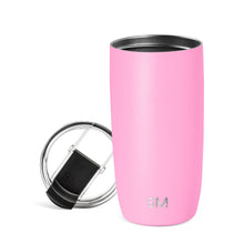 Simple Modern Voyager Tumbler with Flip Lid | Travel Coffee Mug | Insulated Stainless Steel Cold Brew Iced or Hot Coffee Cup | Gifts for Women Men Her Him | 16oz, Almond Birch