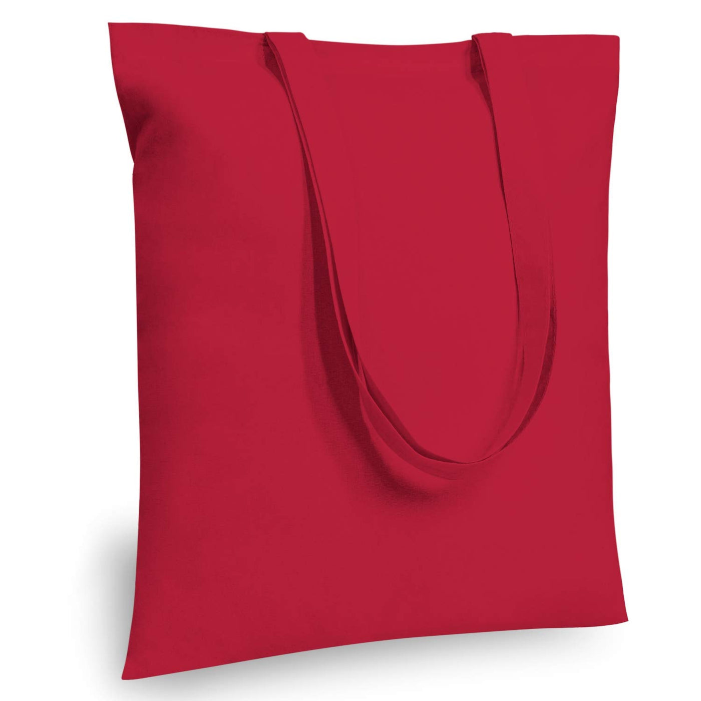 TOPDesign 5 | 12 | 24 | 48 | 192 Pack Economical Cotton Tote Bags, Lightweight Medium Reusable Grocery Shopping Cloth Bags, Suitable for DIY, Advertising, Promotion, Gift, Activity (5-Pack)