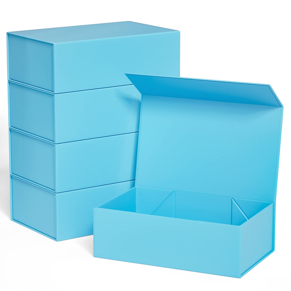 White Gift Box 10" x 6" x 3" with Magnetic Closure Lid Gift Boxe for Presents,Bridesmaid Gifts Boxes,Cute Box,Birthday Box,Luxury for Gift Packaging, Magnetic Gift Boxe for Wrapping Gifts (White)