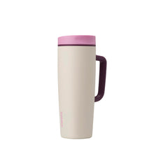 Owala SmoothSip Slider Insulated Stainless Steel Coffee Tumbler, Reusable Iced Coffee Cup, Hot Coffee Travel Mug, BPA Free 20 oz, Vanilla Bean
