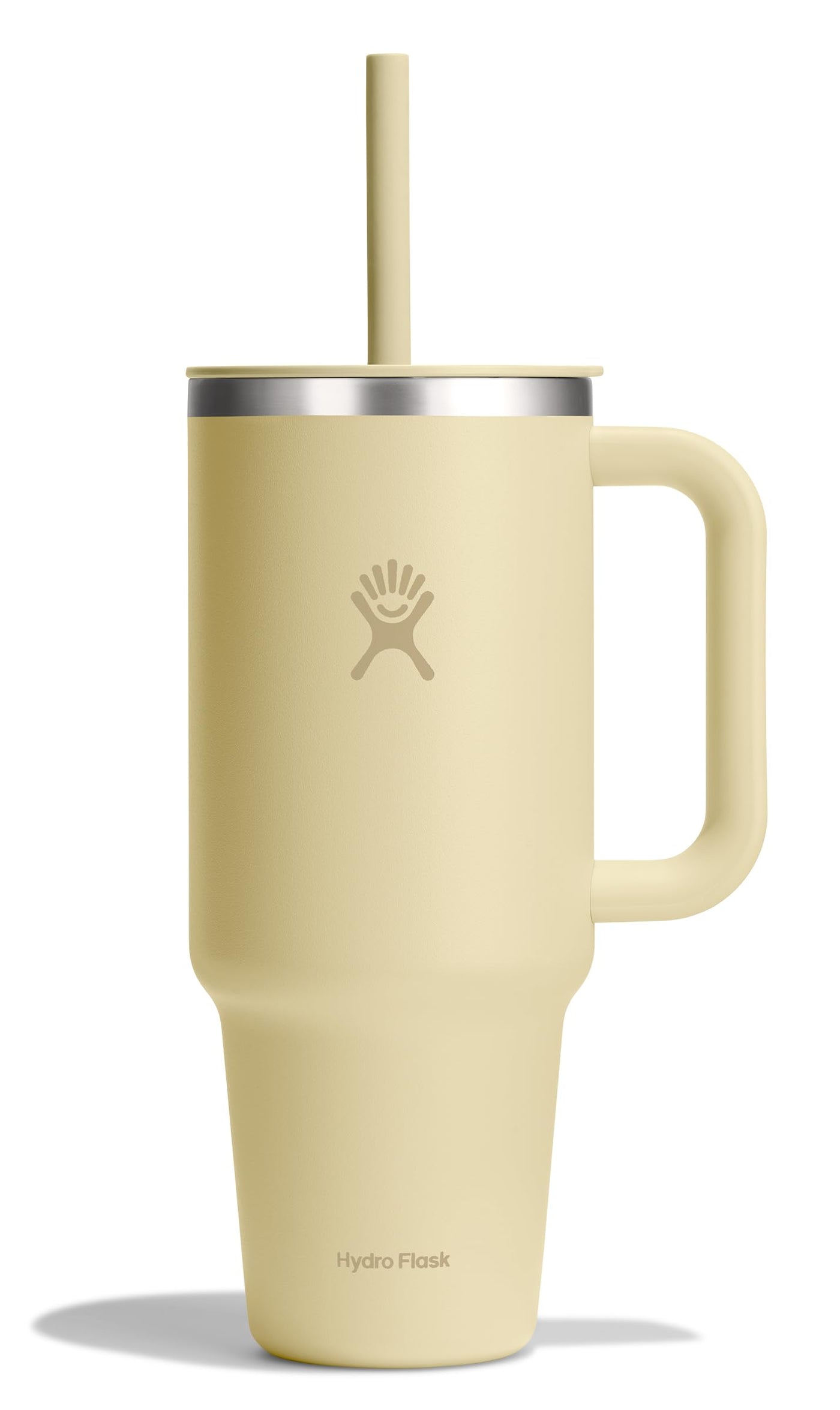Hydro Flask Travel Tumbler with Handle, Lid and Straw - Insulated Stainless Steel in 32 Oz Trillium