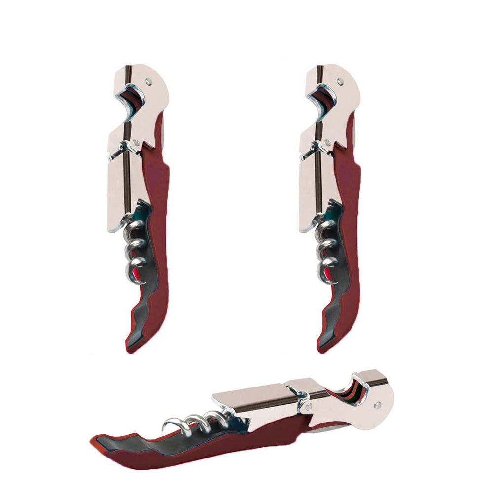 Kit-Home Professional Waiter Corkscrew Wine Openers Set (4 PCS),Upgraded with Heavy Duty Stainless Steel Hinges Wine Key for Restaurant Waiters, Sommelier, Bartenders