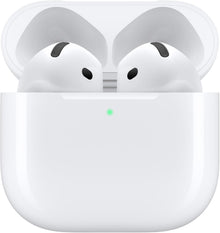 Apple AirPods 4 Wireless Earbuds, Bluetooth Headphones, Personalized Spatial Audio, Sweat and Water Resistant, USB-C Charging Case, H2 Chip, Up to 30 Hours of Battery Life, Effortless Setup for iPhone