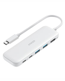 Anker USB C Hub, 5-in-1 USBC to HDMI Splitter with 4K Display, 1 x Powered USB-C 5Gbps & 2×Powered USB-A 3.0 5Gbps Data Ports for MacBook Pro, MacBook Air, Dell and More