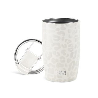 Simple Modern Voyager Tumbler with Flip Lid | Travel Coffee Mug | Insulated Stainless Steel Cold Brew Iced or Hot Coffee Cup | Gifts for Women Men Her Him | 16oz, Almond Birch