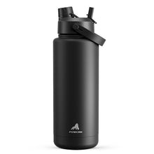 POWCAN 26 oz Insulated Water Bottle with 2-in-1 Straw and Spout Lid, Keep Cold 24H, Leak-Proof, Fits in Car Cup Holder, Stainless Steel Water Bottle for Sports, Travel, and School (Cotton Candy)