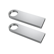 ABLAZE 128MB Flash Drive 10 Pack, Metal USB 2.0 Thumb Drives with Keychains USB Sticks Pendrives (Sliver)