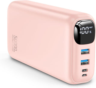 OHOVIV Portable Charger 50000mAh Power Bank - 22.5W Fast Charging External Battery Pack,USB-C Portable Phone Charger for iPhone 17/16/15/14/13 Pro Android Samsung, for Travel Camping Essential