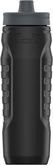 Under Armour Squeeze Water Bottles, 32 oz Water Bottles, Sideline Sports Water Bottle with Quick-Shot Lid, Quick & Easy Hydration, Gym Water Bottles, Squeeze Bottle, 1 32oz Bottle