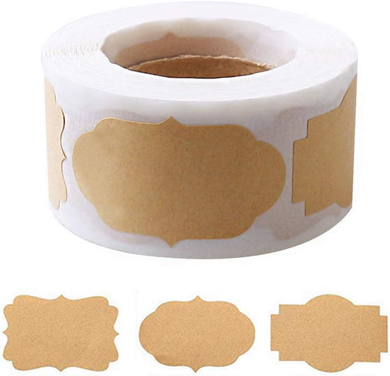 300 Pcs Gift Tags Stickers Name Labels Stickers, Self-Adhesive Handmade Bottle All-Purpose Jar Labels for Presents Easter Decorations Jars Food Craft