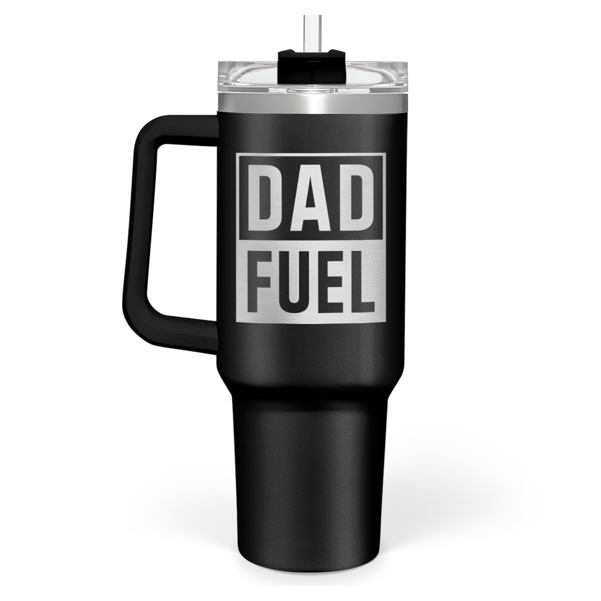 SANDJEST Dad Gift from Daughter, 40oz Stainless Steel Insulated Coffee Tumbler With Lid & Straw, Travel Cup Gift for Dad, Christmas Birthday Father's Day