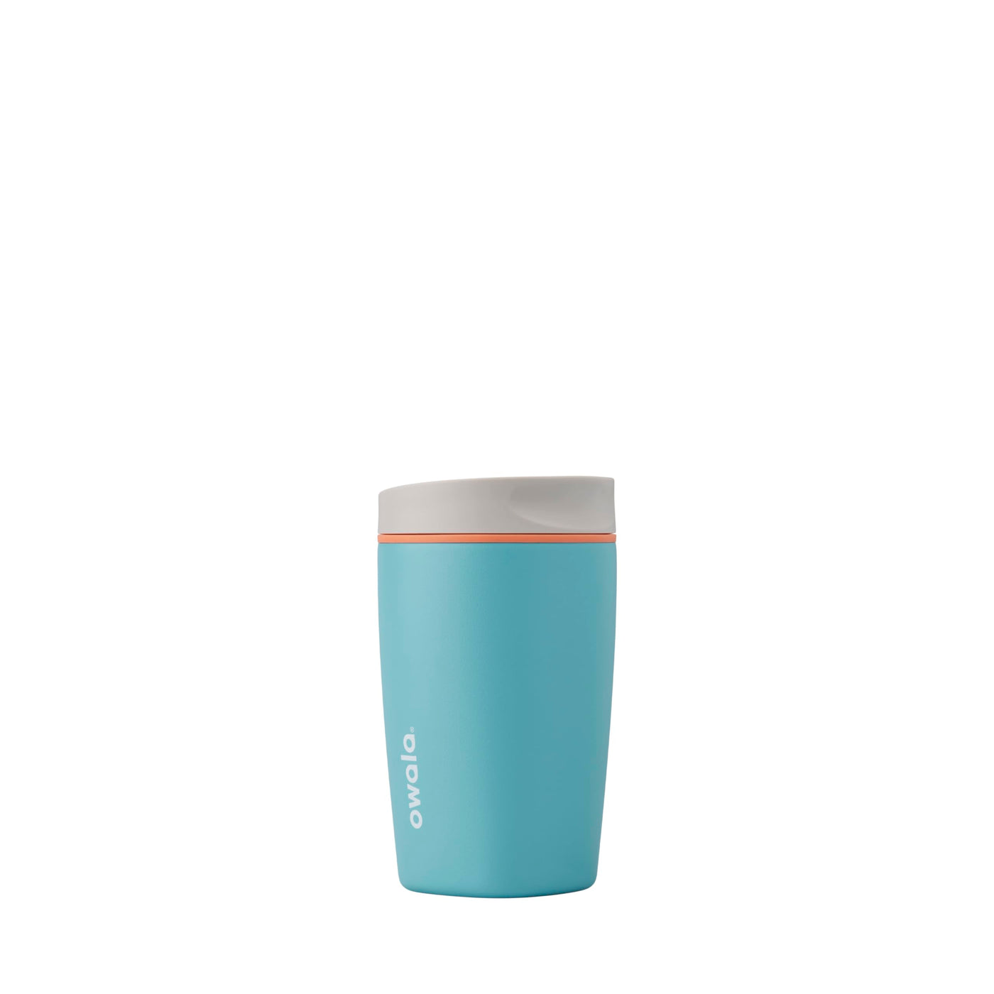 Owala SmoothSip Slider Insulated Stainless Steel Coffee Tumbler, Reusable Iced Coffee Cup, Hot Coffee Travel Mug, BPA Free 20 oz, Vanilla Bean
