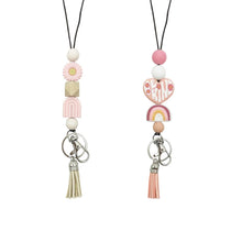 Teacher Lanyard Silicone Beaded Badge Breakaway Lanyard Cute Teacher Gift ID Holder for Women