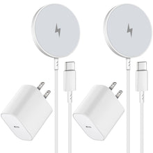 Magnetic Wireless Charger for iPhone 16 15 Wireless Charging,Fast Mag-Safe Charger 2Pack 6FT with Apple USB C Charging Block for iPhone 16 Pro Max/16Pro/15 Pro/16/15/14/13/12/Plus/AirPods 3/2/Pro 2