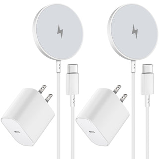 Magnetic Wireless Charger for iPhone 16 15 Wireless Charging,Fast Mag-Safe Charger 2Pack 6FT with Apple USB C Charging Block for iPhone 16 Pro Max/16Pro/15 Pro/16/15/14/13/12/Plus/AirPods 3/2/Pro 2