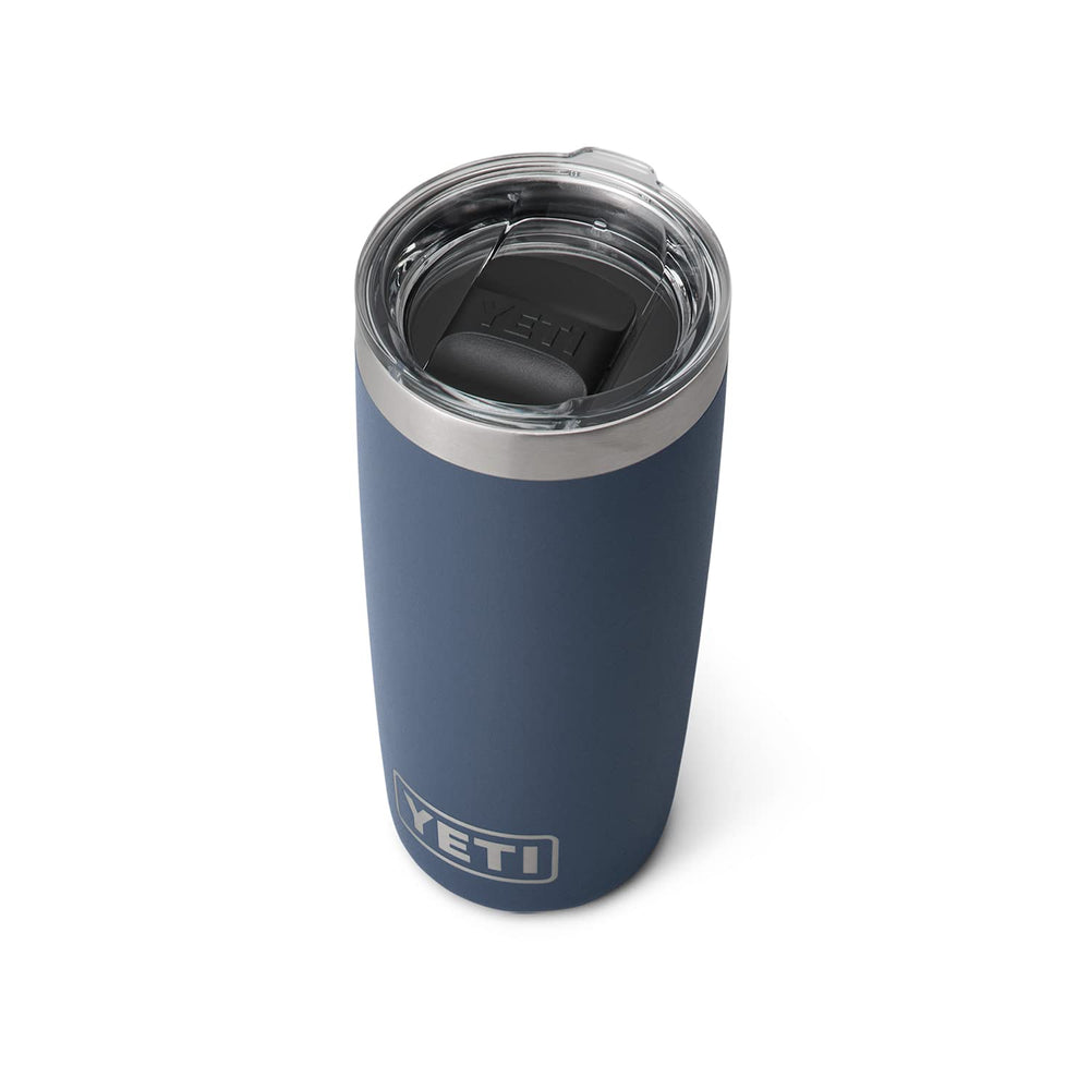 YETI Rambler 10 oz Tumbler, Stainless Steel, Vacuum Insulated with MagSlider Lid, Black Forest Green