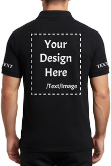 Custom Polo Shirts for Men Women, Personalized Business Golf Shirt, Customized Breathable Casual Polo Shirts for Company