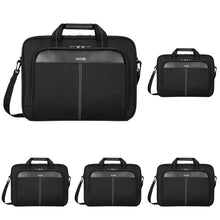 Targus 15-16 Inch Slim Lightweight Laptop Briefcase, Black - Messenger and Shoulder Bag with Padded Compartment and Trolley Strap for 16" Laptops (TCT027US)