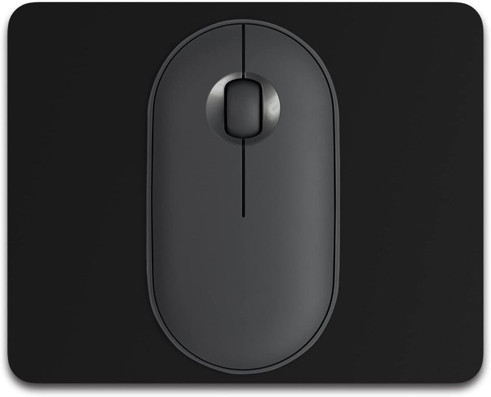 Dapesuom Small Mouse Pad, 5 x 6 Inch Thick Rubber Premium-Textured Non-Slip Portable & Washable Mini Mouse Mat for Women Men Wireless Laptops Keyboard Tray Gaming Work Computer Travel, Jet Black