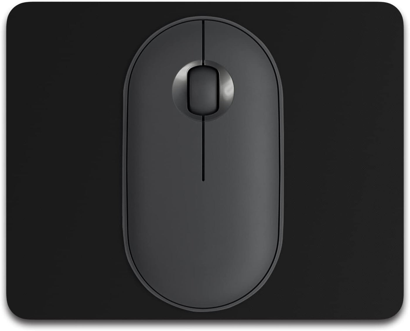 Dapesuom Small Mouse Pad, 5 x 6 Inch Thick Rubber Premium-Textured Non-Slip Portable & Washable Mini Mouse Mat for Women Men Wireless Laptops Keyboard Tray Gaming Work Computer Travel, Jet Black