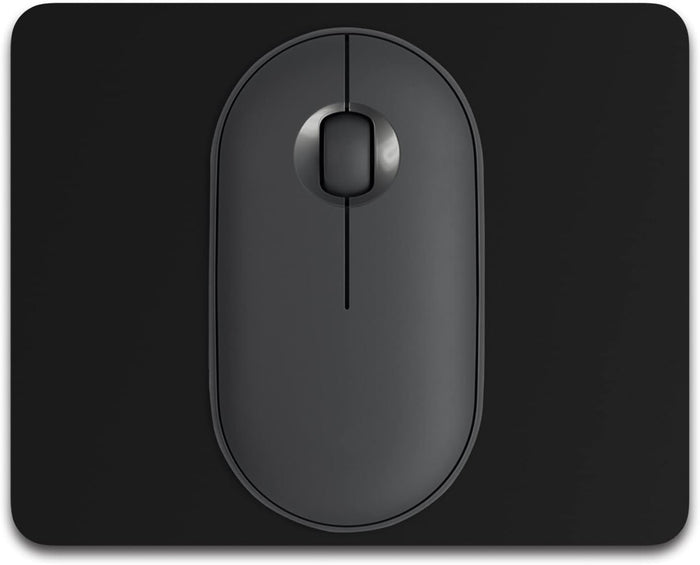 Dapesuom Small Mouse Pad, 5 x 6 Inch Thick Rubber Premium-Textured Non-Slip Portable & Washable Mini Mouse Mat for Women Men Wireless Laptops Keyboard Tray Gaming Work Computer Travel, Jet Black