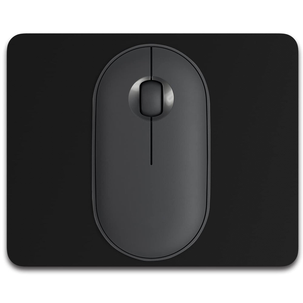 Dapesuom Small Mouse Pad, 5 x 6 Inch Thick Rubber Premium-Textured Non-Slip Portable & Washable Mini Mouse Mat for Women Men Wireless Laptops Keyboard Tray Gaming Work Computer Travel, Jet Black