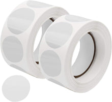 1000 Pcs Clear Retail Package Seals, 1 Inch Round Circle Wafer Seal Sticker Clear Round Labels for Envelopes, Box and Gift Packaging (500 Per Roll)